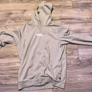 Grey puma hoodie shirt